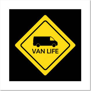 Van Life Traffic Sign Posters and Art